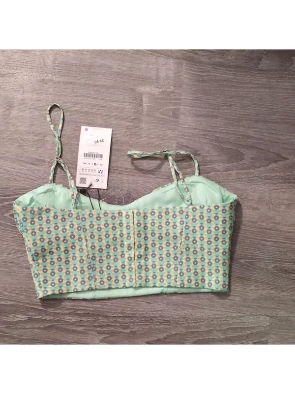 Zara Corset Crop Top Size Medium - Image 5