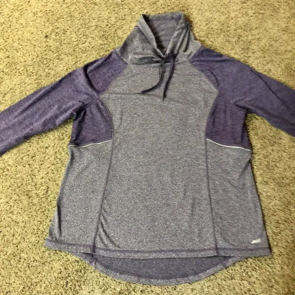Avia Funnel Neck Activewear Shirt Womens XL Used Purple - Image 8