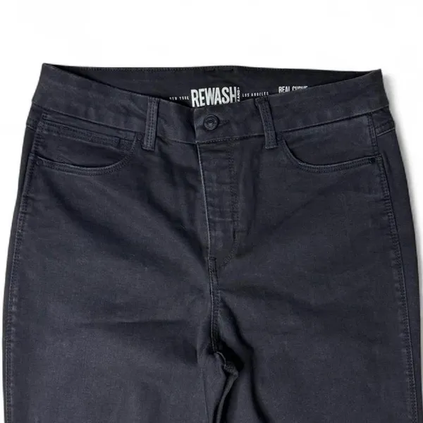 Rewash Real Curve High Rise Distressed Black Jeans Size 11 Soft Grunge - Image 3