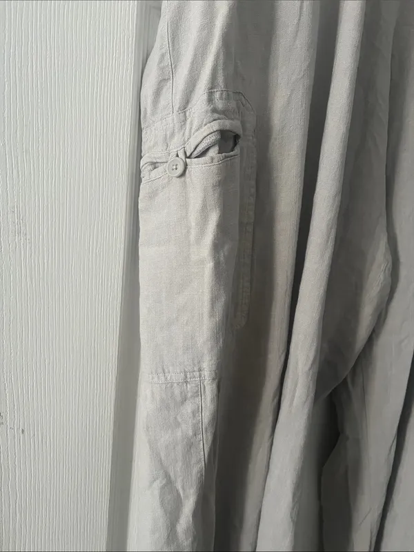 wild fable Wide-Leg Drawstring Cargo Pants - Light Taupe - Image 2