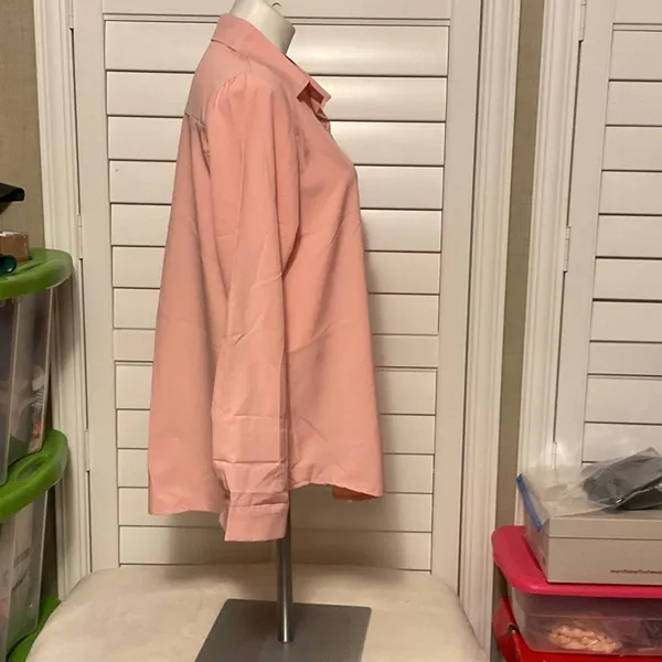 Women's Pink Button Down Shirt - Image 2