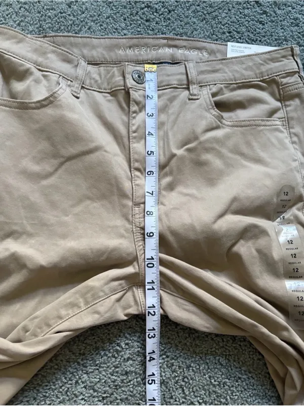 American Eagle Tan Hi-Rise Jeggings Womens Size 12 Next Level Stretch NWT - Image 6