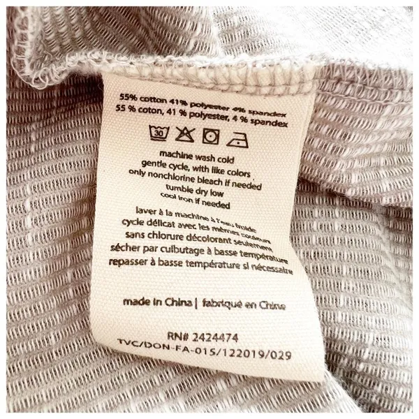 Donni Antropologie Slouchy Cardigan Open Pockets Layer Textured Ribbed Loose Fit - Image 10
