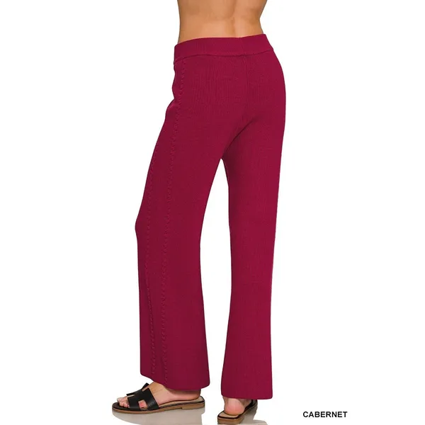 Zenana Viscose Round Neck Top & Pants Set -‎ Medium - Image 6