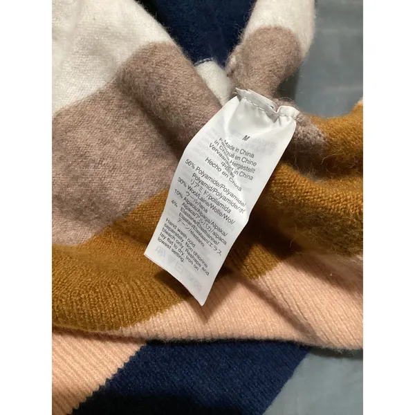 Madewell Kent Cardigan Sweater Womens Medium M Stripe Wool Alpaca Blend M3105 - Image 6
