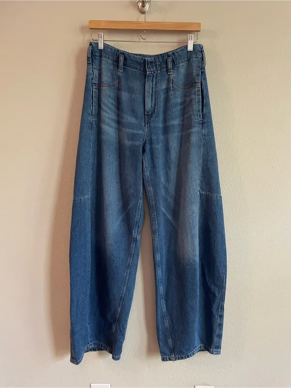 Anthropologie Pilcro Full-Length Relaxed Barrel Jeans Size 28 - Image 3