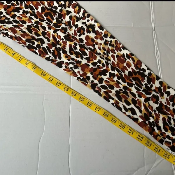 Zoe + Phoebe Women's Leggings Leopard Animal Print XL - Image 6