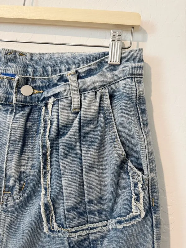 Aelfric Eden Cinched Bow Jeans Size 30 Baggy Wide Leg Streetwear Cyber Grunge - Image 6