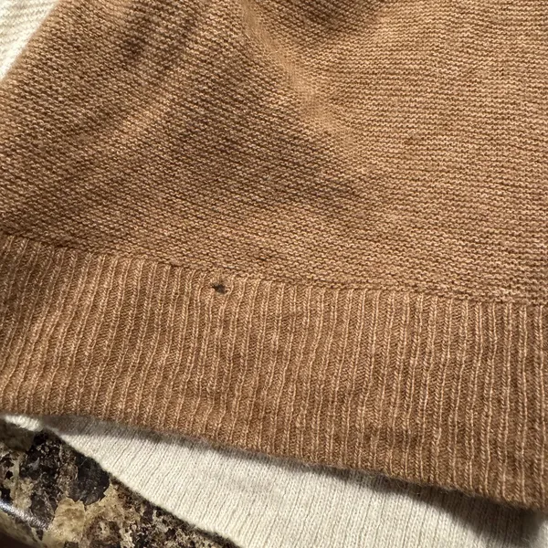 Madewell Sweater Merino Wool Alpaca Minimalist Neutral Scandi Colorblock Small - Image 6
