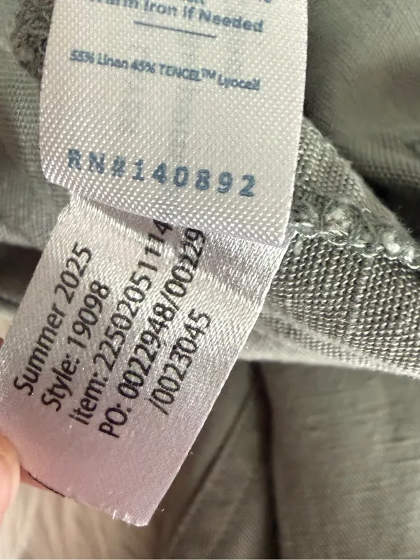 Marine Layer Soft Green Linen Tencel Drawstring Pants Size Medium - Image 7