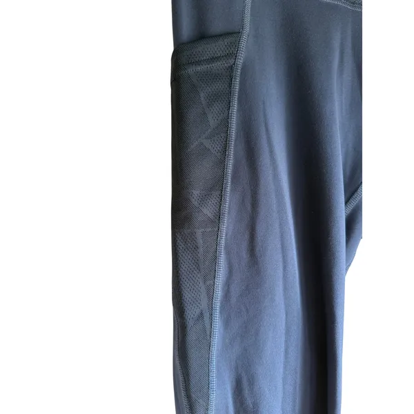 Pearl Izumi Women's Capri Leggings Medium Dusty Blue Mesh Pocket Athletic - Image 4