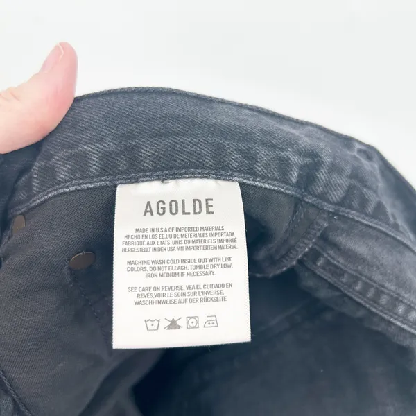 AGOLDE Womens‎ Organic Cotton Lana Slice High Rise Cutout Straight Leg Jeans 29 - Image 8