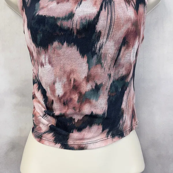 Abercrombie Fitch Abstract Print Top Women XS Urban Grunge Indie Mall‎ Goth - Image 4
