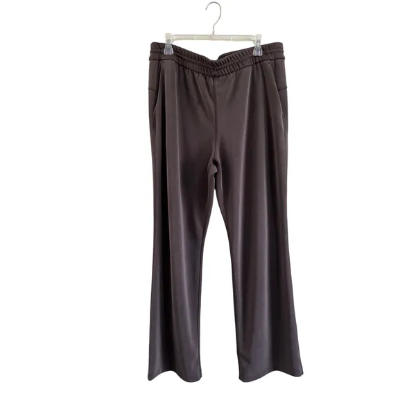 Lululemon‎ Softstreme High Rise Pant 14 Brown Wide Leg Lounge Athleisure - Image 2