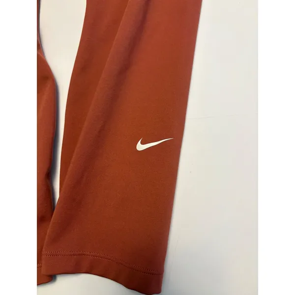 Nike Dri-FIT Leggings Womens Small Terracotta Burnt Orange High Waisted Cropped - Image 2