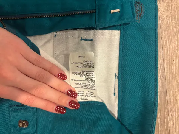 Teal Dickies pants - Image 3