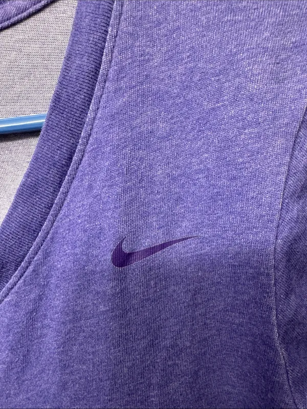 Nike Women’s V-Neck Performance Tee in Purple - Image 3
