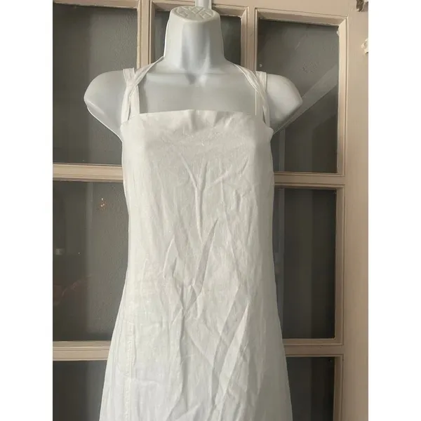 House Of Harlow 1960 Beaded Linen Mini Dress - Image 5