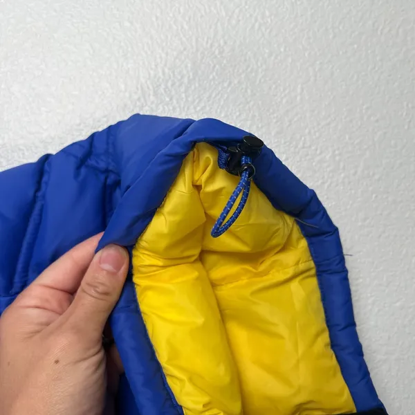 Ralph Lauren Active Womens Down Puffer Vest Blue Yellow Small‎ - Image 6