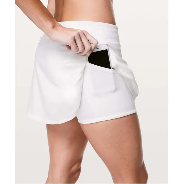 Lululemon White Play Off The Pleats Skirt 13" Size 8 - Image 11