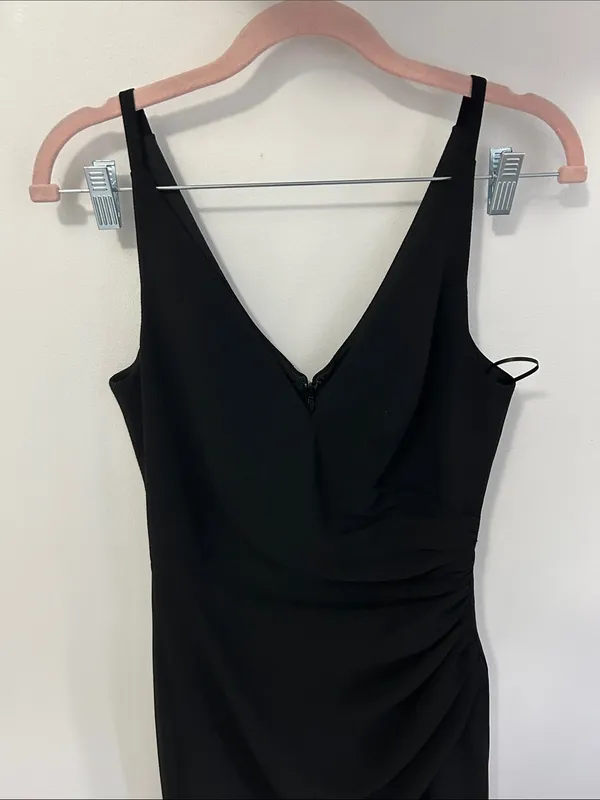 Dress The Population Iris Slit Crepe Gown - Image 7