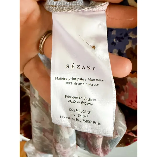 Sézane | Alix Floral Midi Dress October Flowers | Sz US 4 FR 36 - Image 7