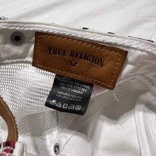 True Religion White and Red Cap - Image 3