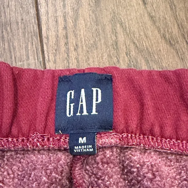 Gap Women’s Jogger Sweatpants Size Medium Maroon C1-037 - Image 2