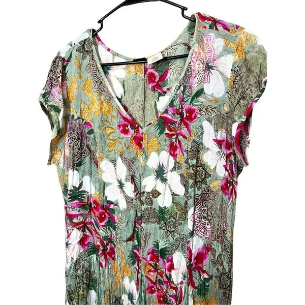 Bila Floral Print Boho Swing Dress Size‎ XL - Image 2