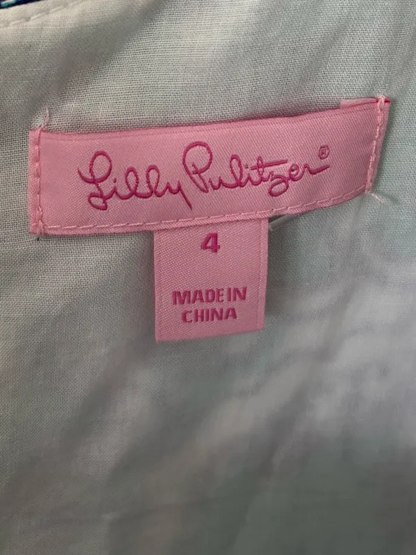 Lilly Pulitzer Eaton Mini Shift Dress Montauk Seafoam Paisley Gold Tassel Hem - Image 6