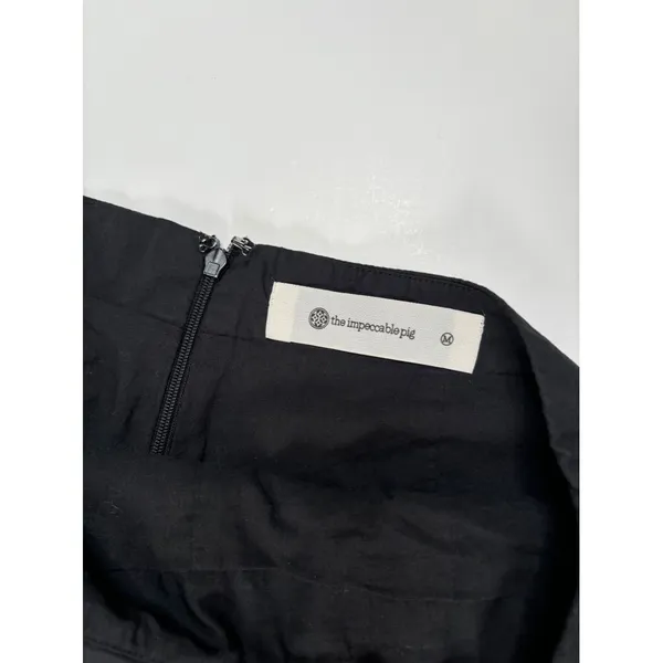 The Impeccable Pig Skort Sz M Black‎ Ruffle Preppy Tennis Prep Activewear - Image 6
