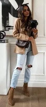 H&M Camel Blazer - Image 3