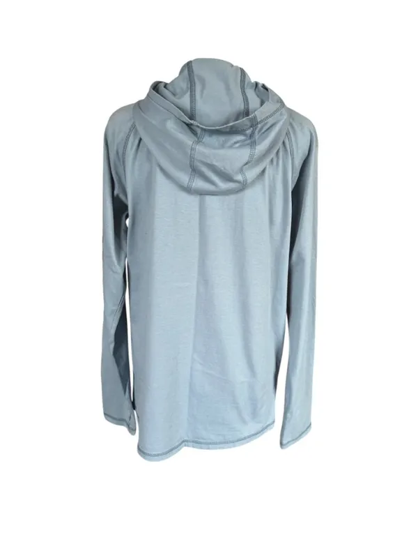 Dickies Performance Cooling Temp I.Q. light blue long sleeve hooded shirt Small - Image 4