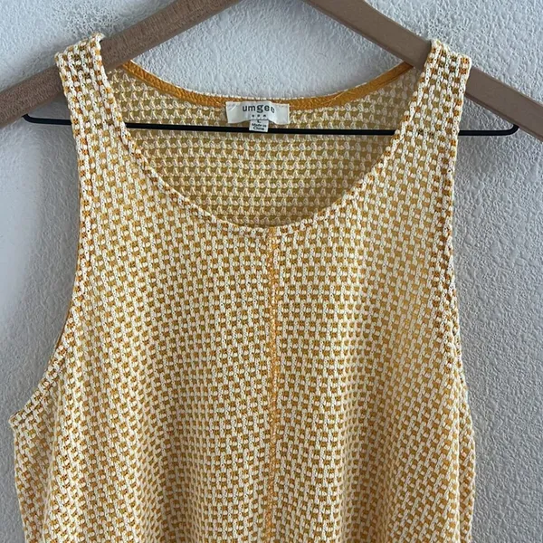Umgee Yellow Bright Sunshine Longline Tank Large Handkerchief Large - Image 3