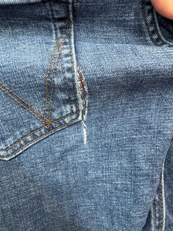 Wrangler Bailey High Rise Trousers Denim Jeans Size 32x32 - Image 5