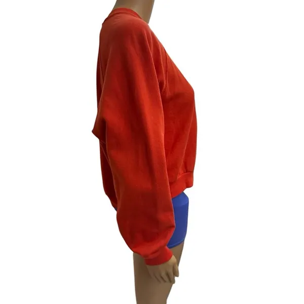 Levi’s Orange Spell Out Crewneck Boxy Sweatshirt Women’s Size Medium - Image 2