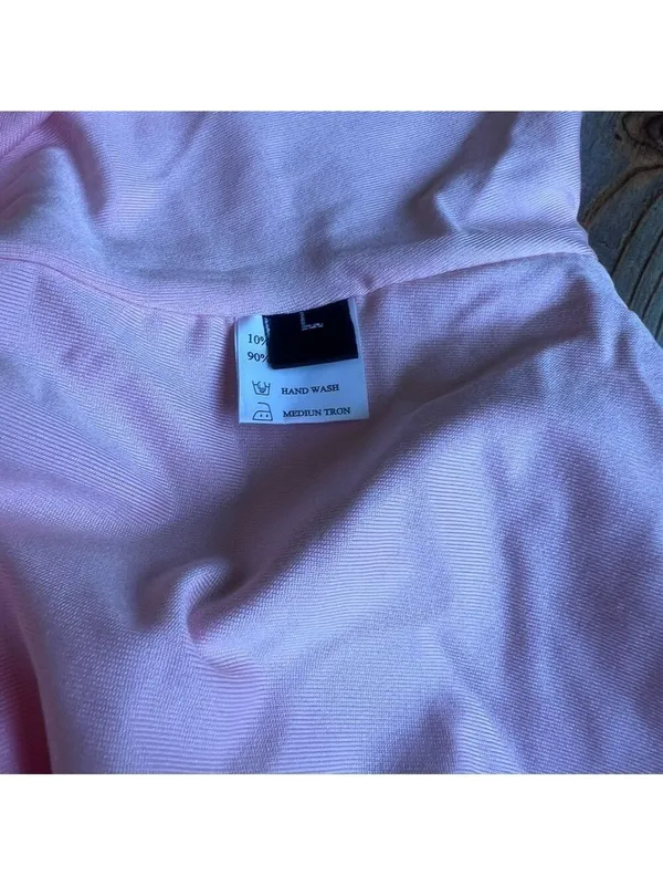 Women's Light Pastel Pink Bodysuit Size Large SKU#C24144 - Image 6