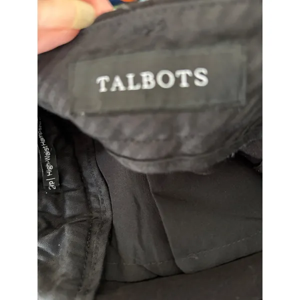 Talbots High-Waist Hampshire Ankle Pants Black 20WP Plus Petite Dress Slacks - Image 8