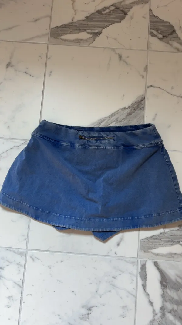free people blue hot shot skirt skort size small - Image 3