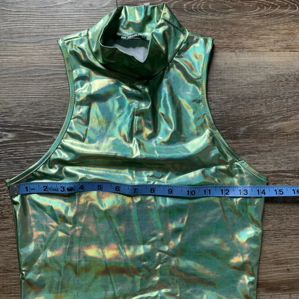 G Mini Metallic Green Top S - Image 5