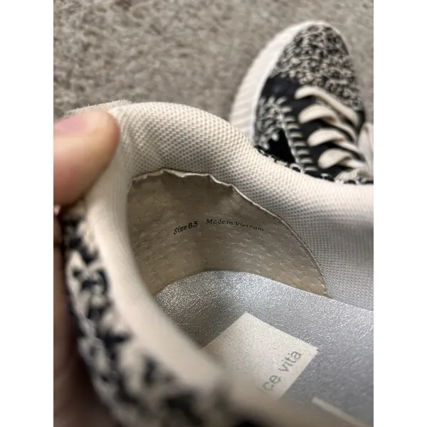Dolce Vita Dolley Women's Sneaker, Black White Knit, Size 8.5, Retro‎ Style - Image 7