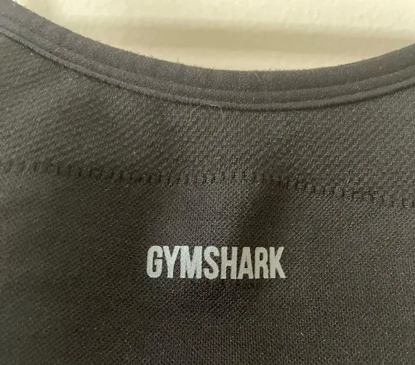 GYMSHARK Flex Strappy Sports Bra in Black/Charcoal Size XS - Image 2