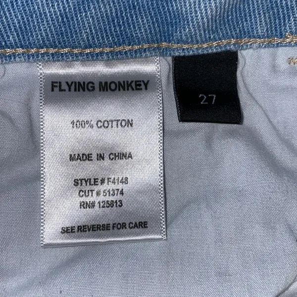 Vervet Flying Monkey Distressed High Rise Jeans Size 27 - Image 11