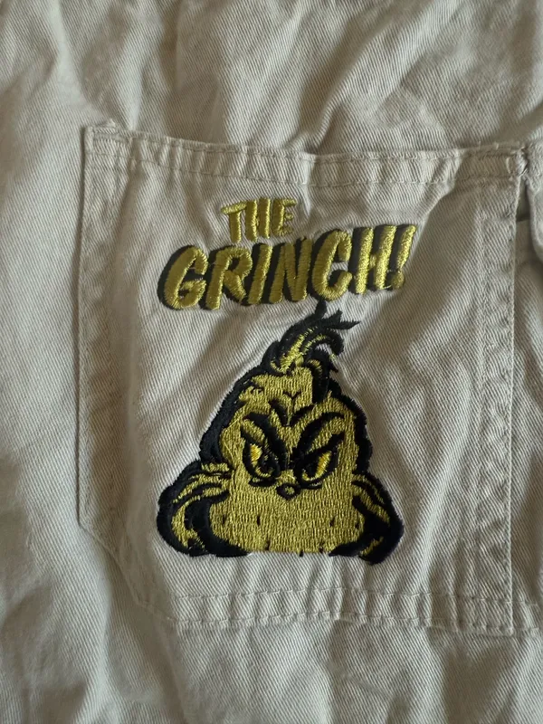 The Grinch Vintage Overalls Dr. Seuss brand - Image 2