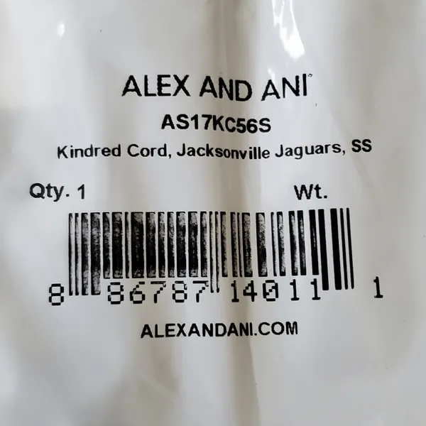 Alex and Ani Teal and Silver Jacksonville Jaguars Bracelet - Image 3
