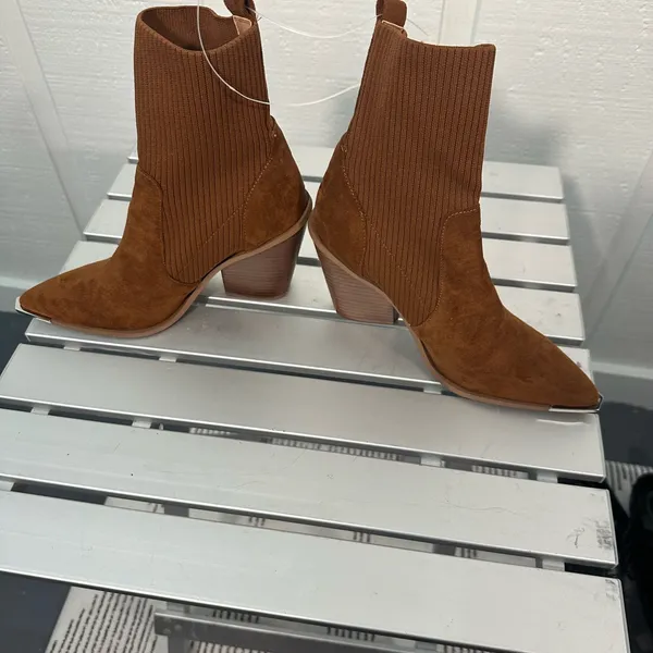 Steven by Steve Madden Reeve Suede Sock Booties Size 8 M NWOT - Image 9