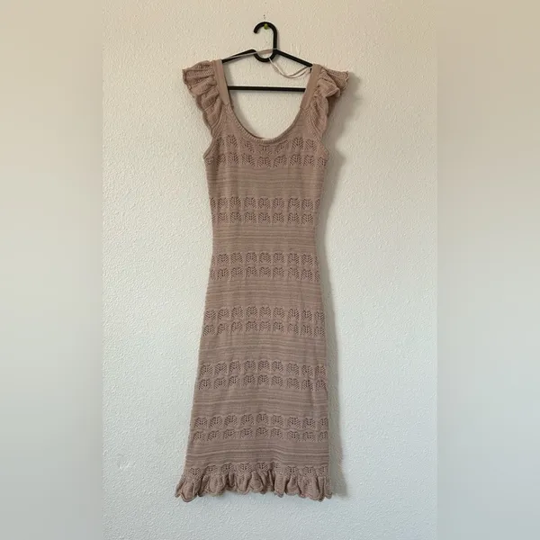 Freshman 1996 crochet midi dress sz small - Image 3
