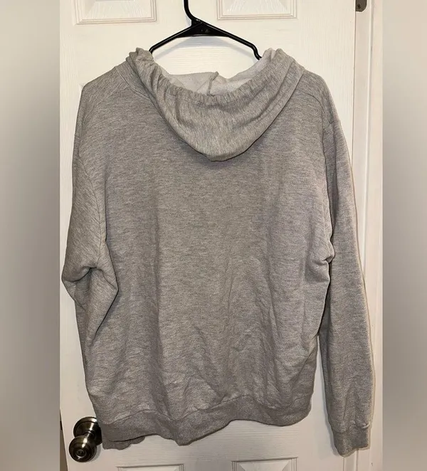 Lightweight Grey Hooded Jacket Gray Size XL - Image 2