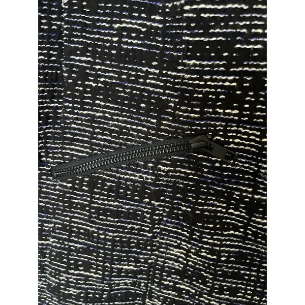 Cabi Navy Tweed Zip Front Jacket Blazer Style 723 Long Sleeve Size 10 - Image 3