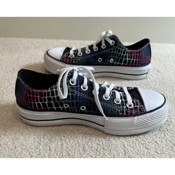 Converse Digital Daze Platform‎ Chuck Taylor All Star Low Top Sneakers Size 7 - Image 4